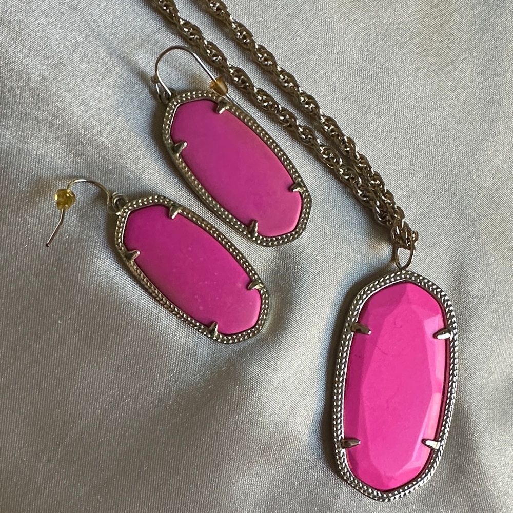 Kendra Scott Hot Pink Jewelry Set